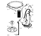 Fisher & Paykel WL37T26DW1-96125A agitator/hoses diagram