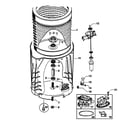 Fisher & Paykel WL37T26DW1-96125A inner/outer bowls/drain pump diagram