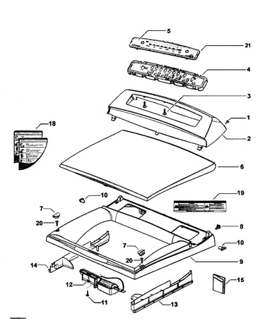 Top deck/electronics