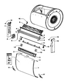 Subdeck assy/drum door assy