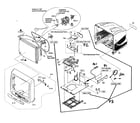 Sylvania CD130SL8 cabinet parts diagram