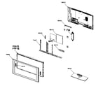 Samsung LN40A530P1FXZA cabinet parts diagram