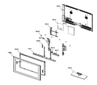 Samsung LN52A530P1FXZA cabinet parts diagram