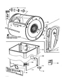 Cabinet/drum/inlet duct