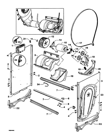 Chassis compnents/motor assy