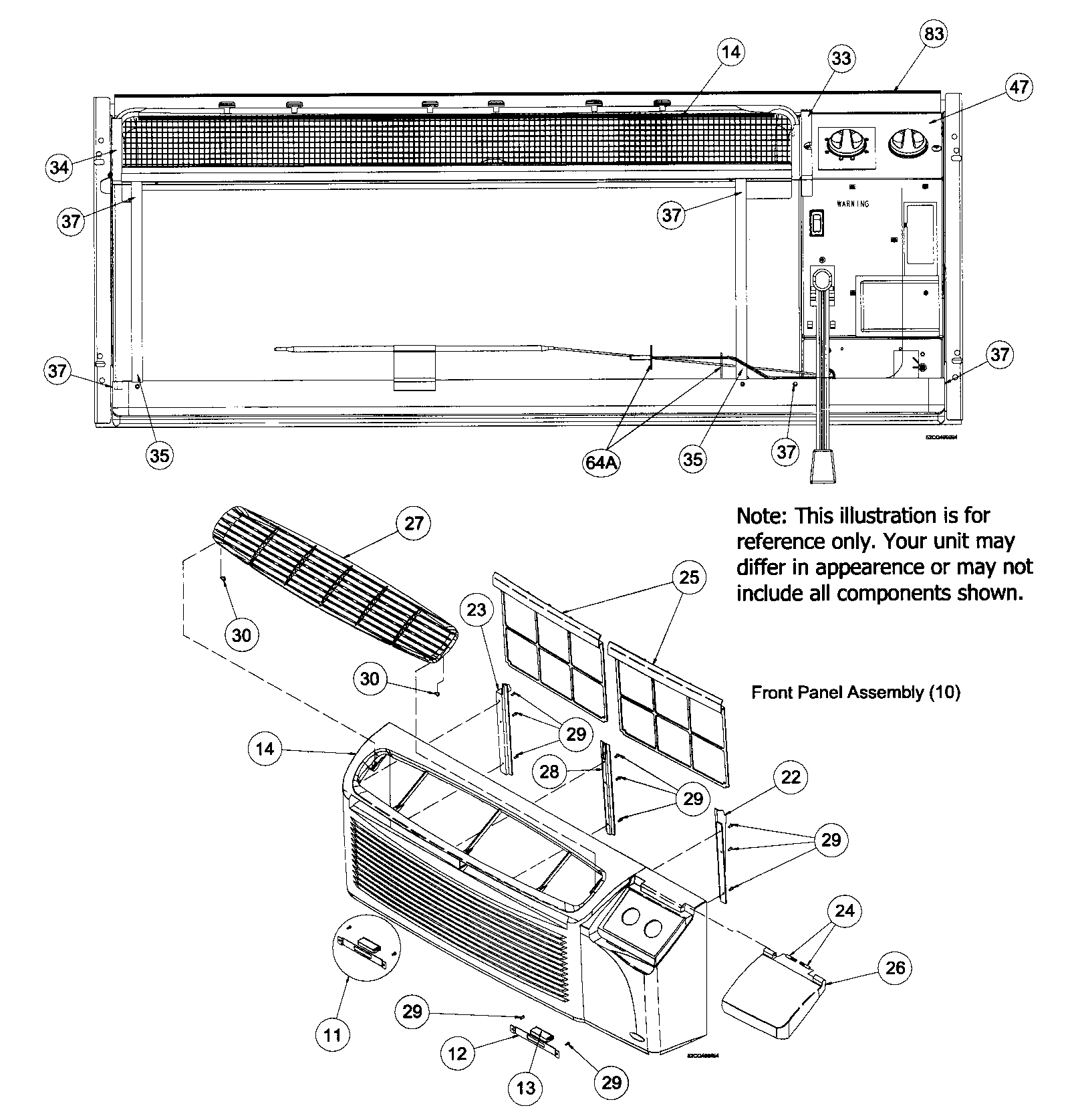 Front cabinet