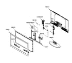 Samsung LN46A550P3FXZA cabinet parts diagram