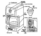 Kenmore 10080006 coffee maker diagram