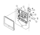 Sony KDL-19M4000 back cabinet assy diagram