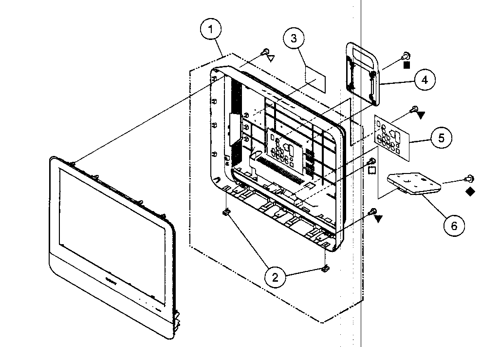 Back cabinet assy