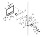 Sony KDL-19M4000 front cabinet assy diagram