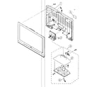 Sony KDL-32L4000 back cabinet/stand assy diagram