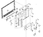Sony KDL-32L4000 front cabinet assy diagram