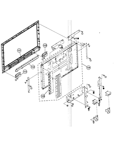 Front cabinet assy