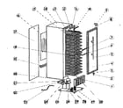 Vinotemp VT182 cabinet parts diagram
