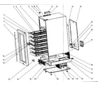 Vinotemp VT32SN cabinet parts diagram