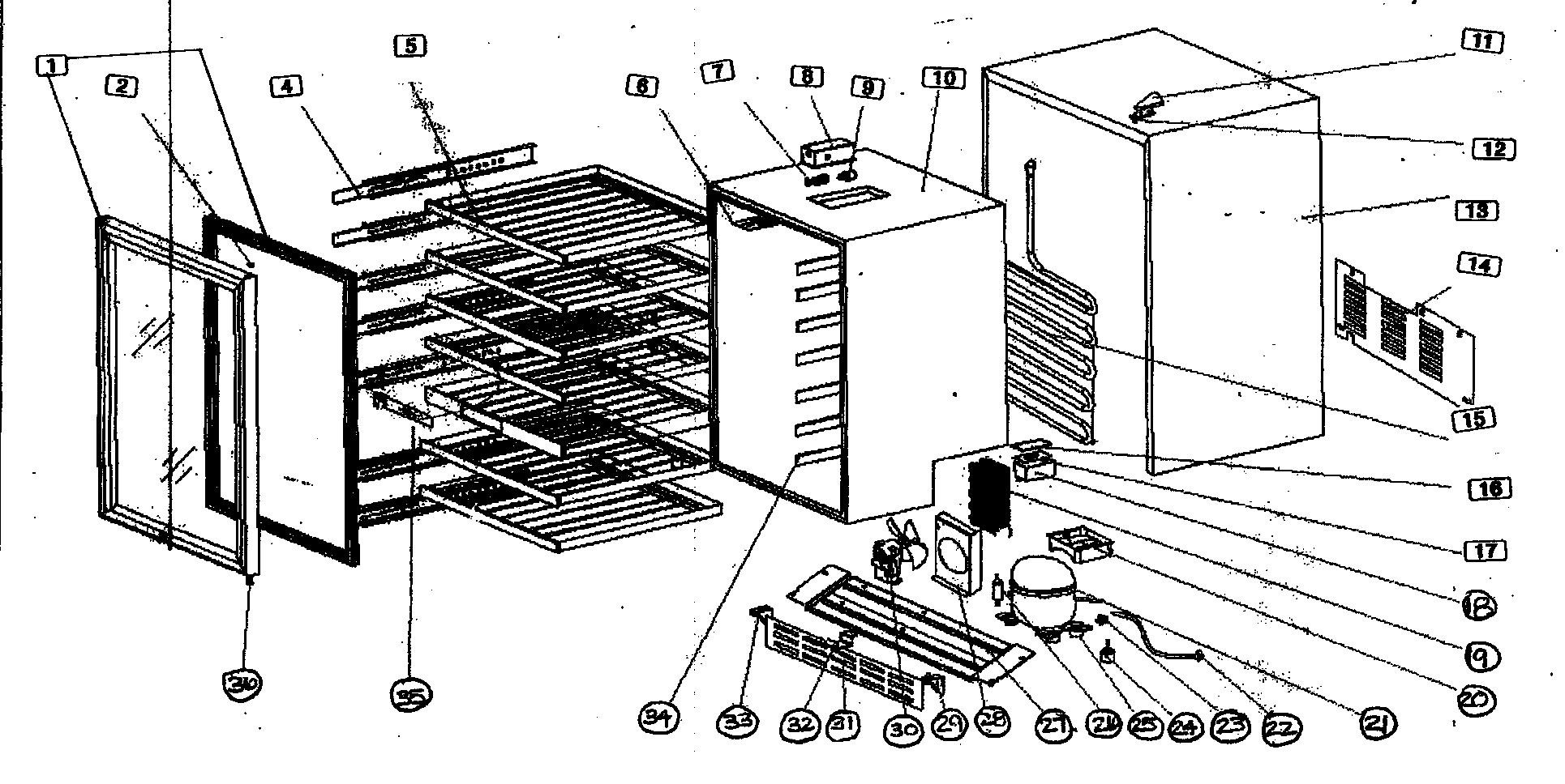 Cabinet parts