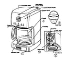 Kenmore Elite 10090006 coffee maker diagram