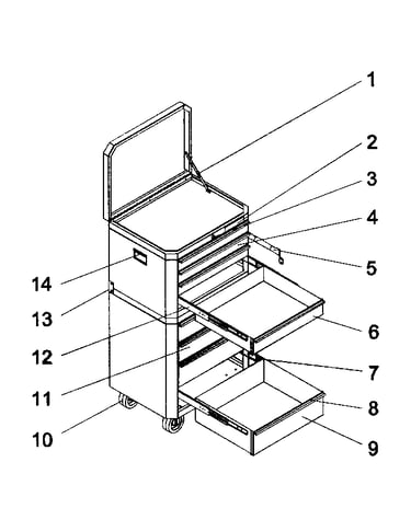 8 drawer combo