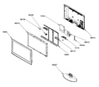 Samsung LN32A330J1DXZA cabinet parts diagram