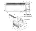 Carrier 52CEA215421RC front panel assy diagram