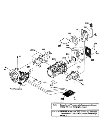 Front panel/lens