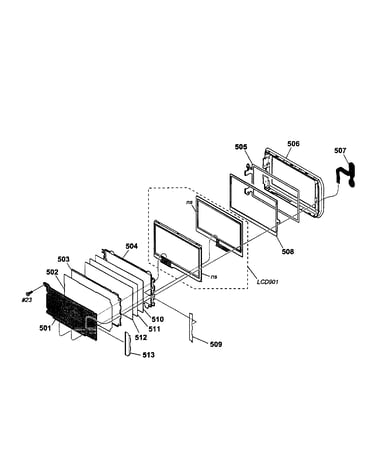 Lcd panel block