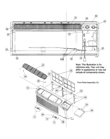 Front panel assy