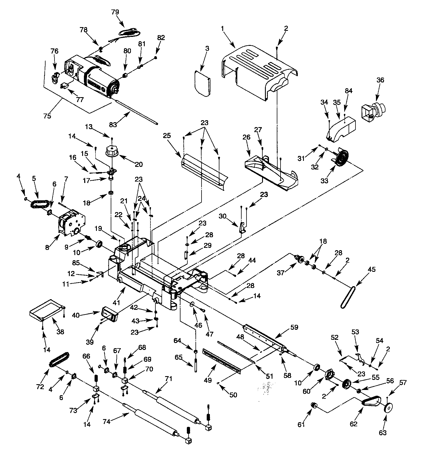 Motor/rollercase