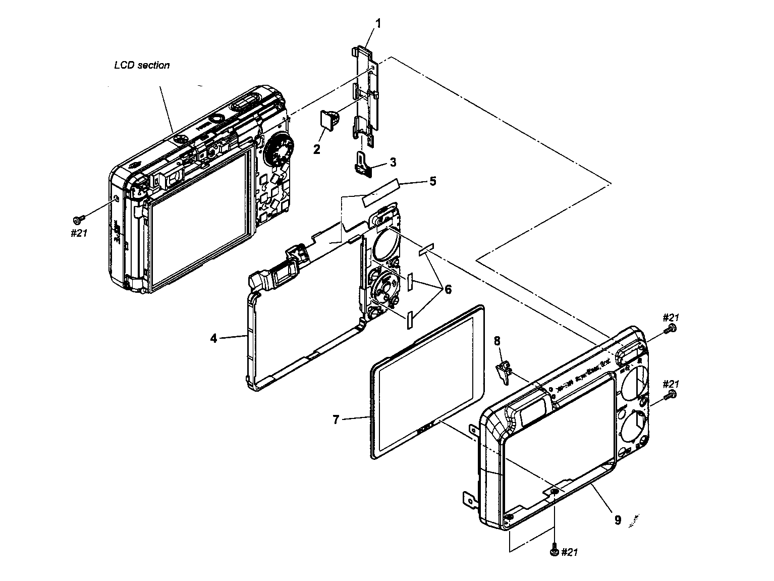Rear cabinet