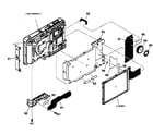 Sony DSC-W300 lcd assy diagram