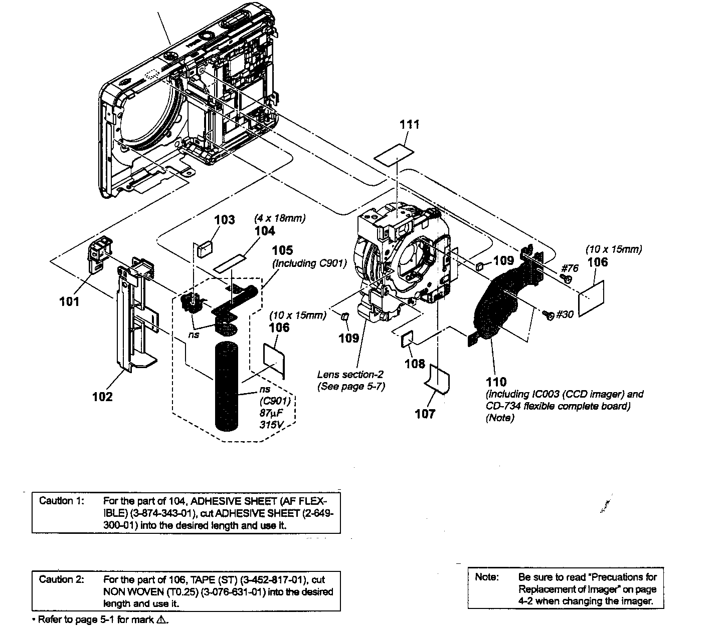 Lens section 1