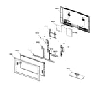Samsung LN52A550P3FXZA cabinet parts diagram