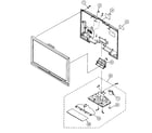 Sony KDL-52W4100 rear cover/stand assy diagram