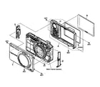 Sony DSC-W170 cabinet parts diagram