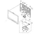 Sony KDL-40S4100 rear cover/stand assy diagram