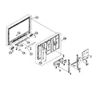Sony KDL-40S4100 bezel/lcd panel assy diagram