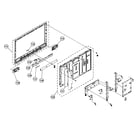 Sony KDL-40V4100 bezel/lcd panel assy diagram