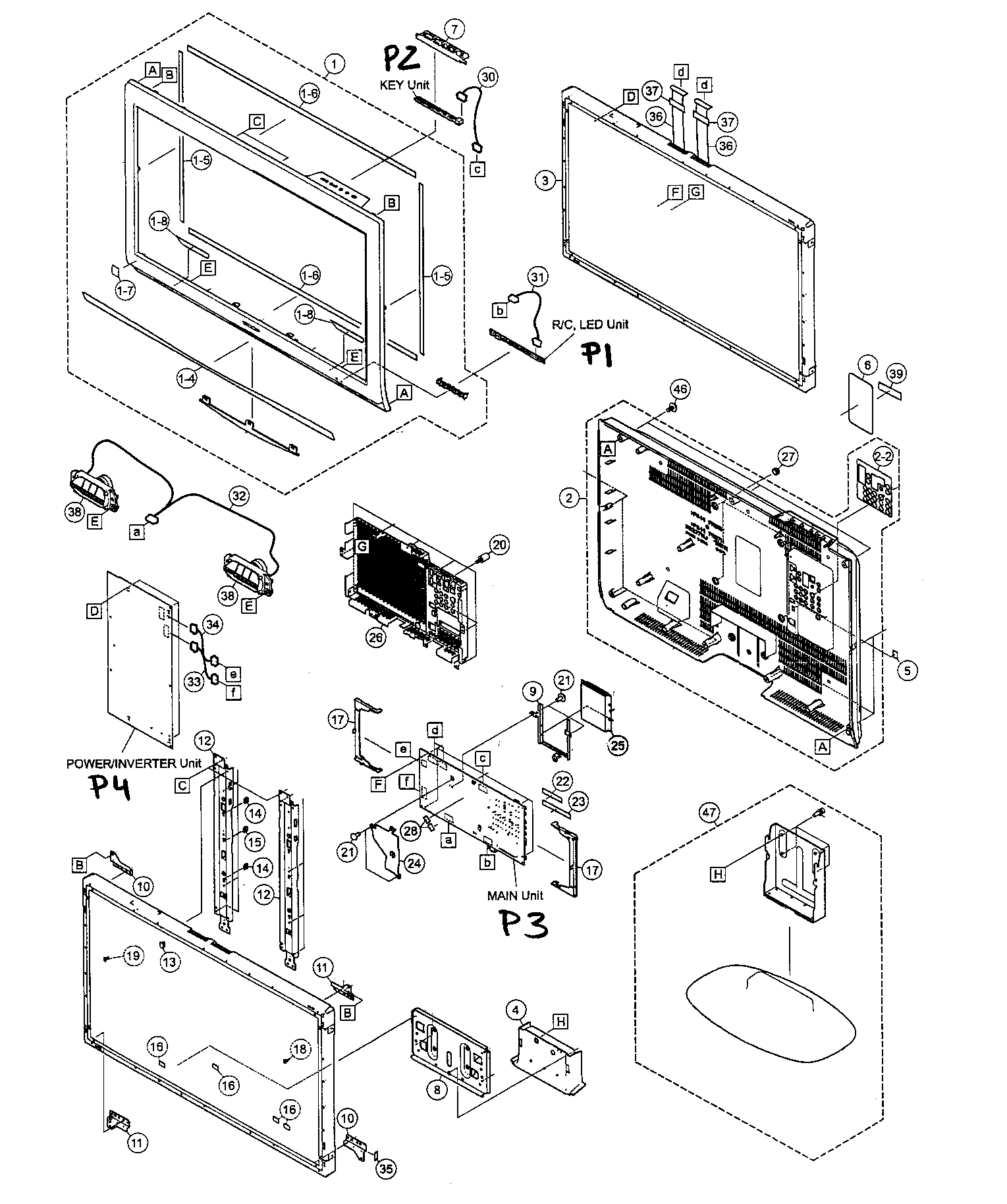 Cabinet/mechanical parts