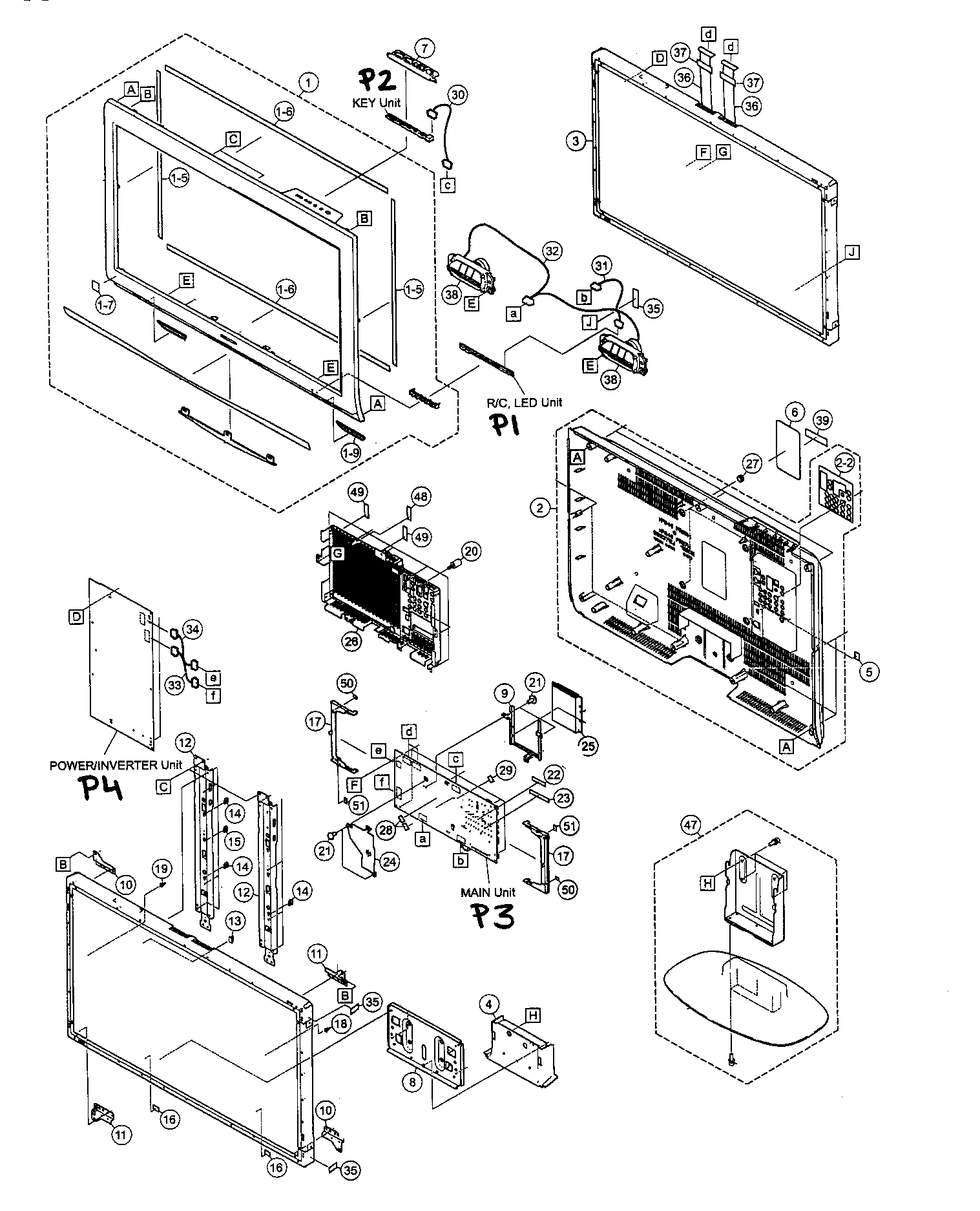 Cabinet/mechanical parts