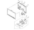 Sony KDL-40W4100 rear cover/stand assy diagram