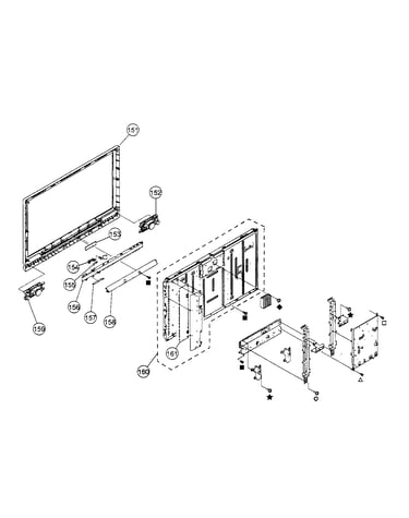 Bezel/lcd panel assy