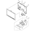 Sony KDL-46W4100 rear cover/stand assy diagram
