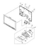 Rear cover/stand assy