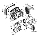 Canon ZR900A casing parts 1 diagram