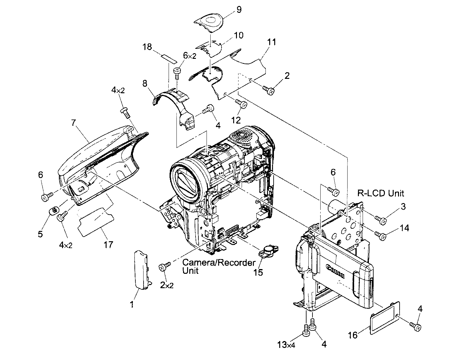 Casing parts 1