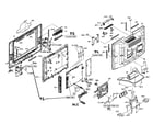 Sylvania 6620LDT cabinet parts diagram