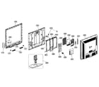 LG 47LG70 cabinet parts diagram