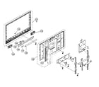Sony KDL-46V4100 bezel assy/lcd panel diagram