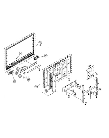 Bezel assy/lcd panel